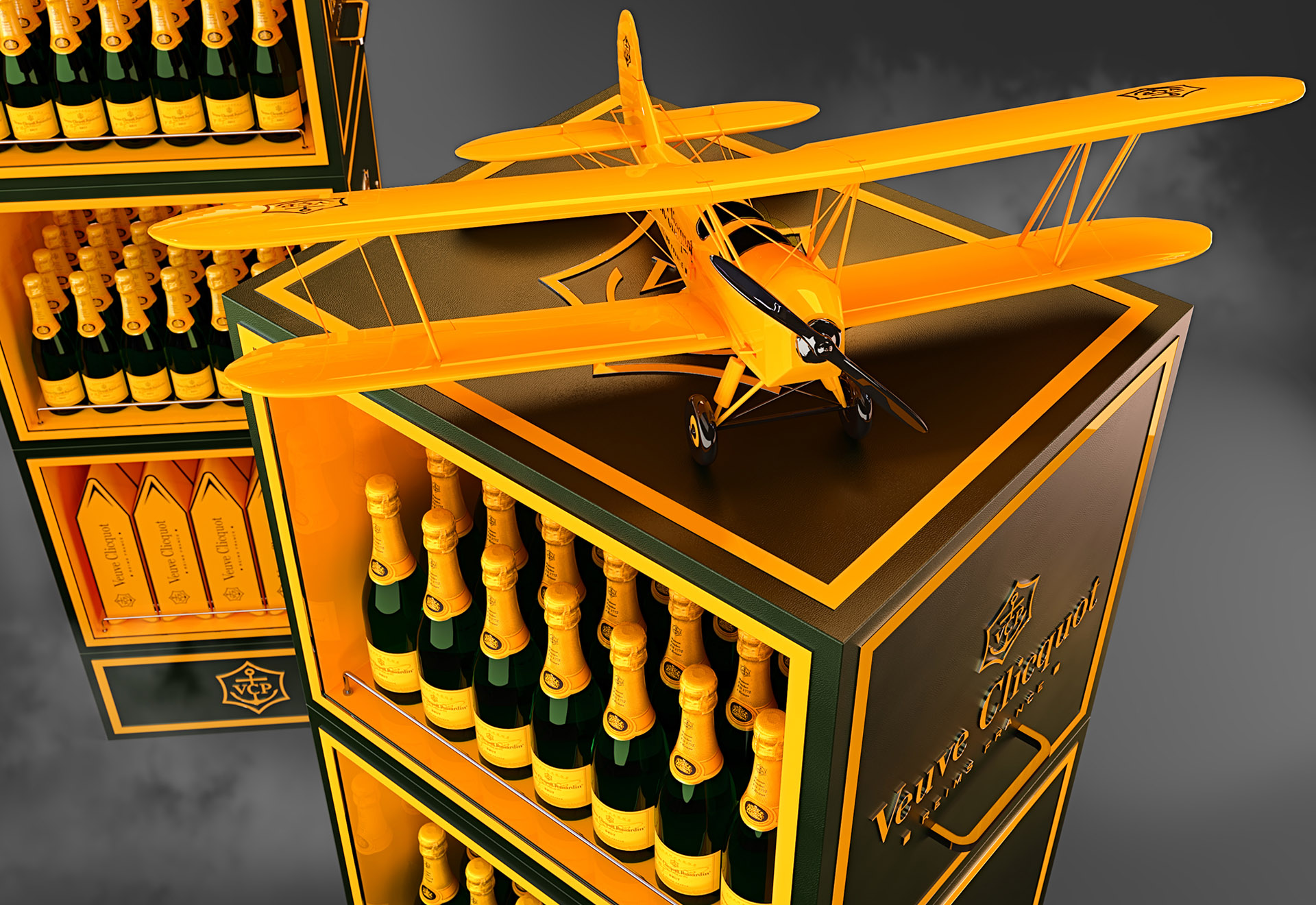 Veuve Clicquot Creative Display - DDA - project production design