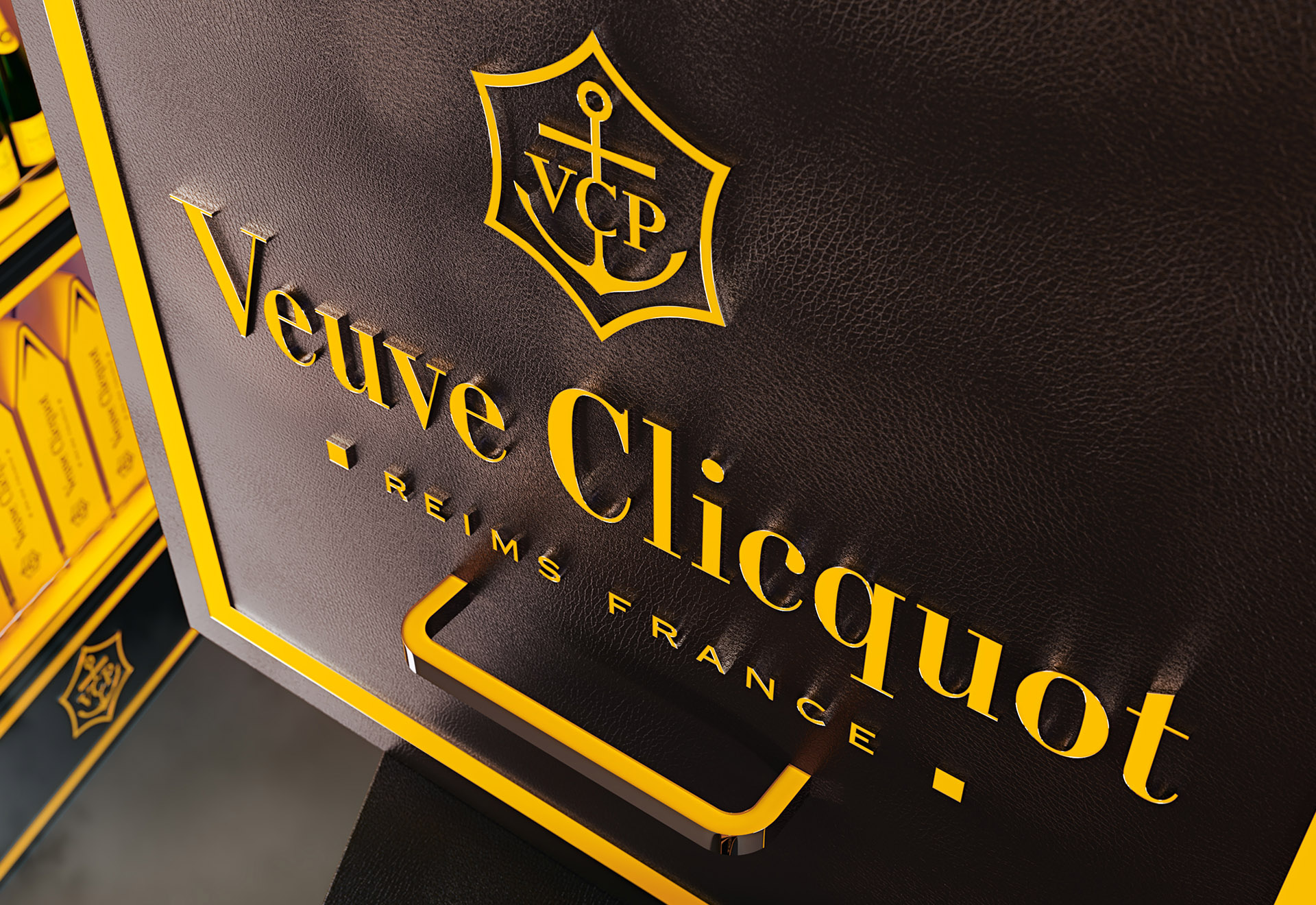 Veuve Clicquot Creative Display - DDA - project production design